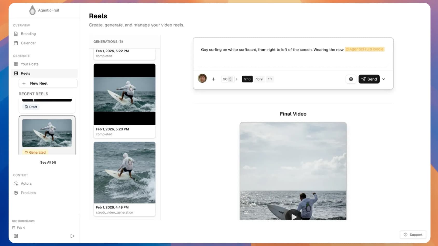 AgenticFruit AI Ad Generation Platform